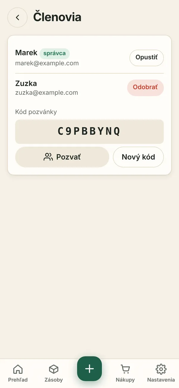 Členovia domácnosti